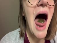 Eating messy shit at work